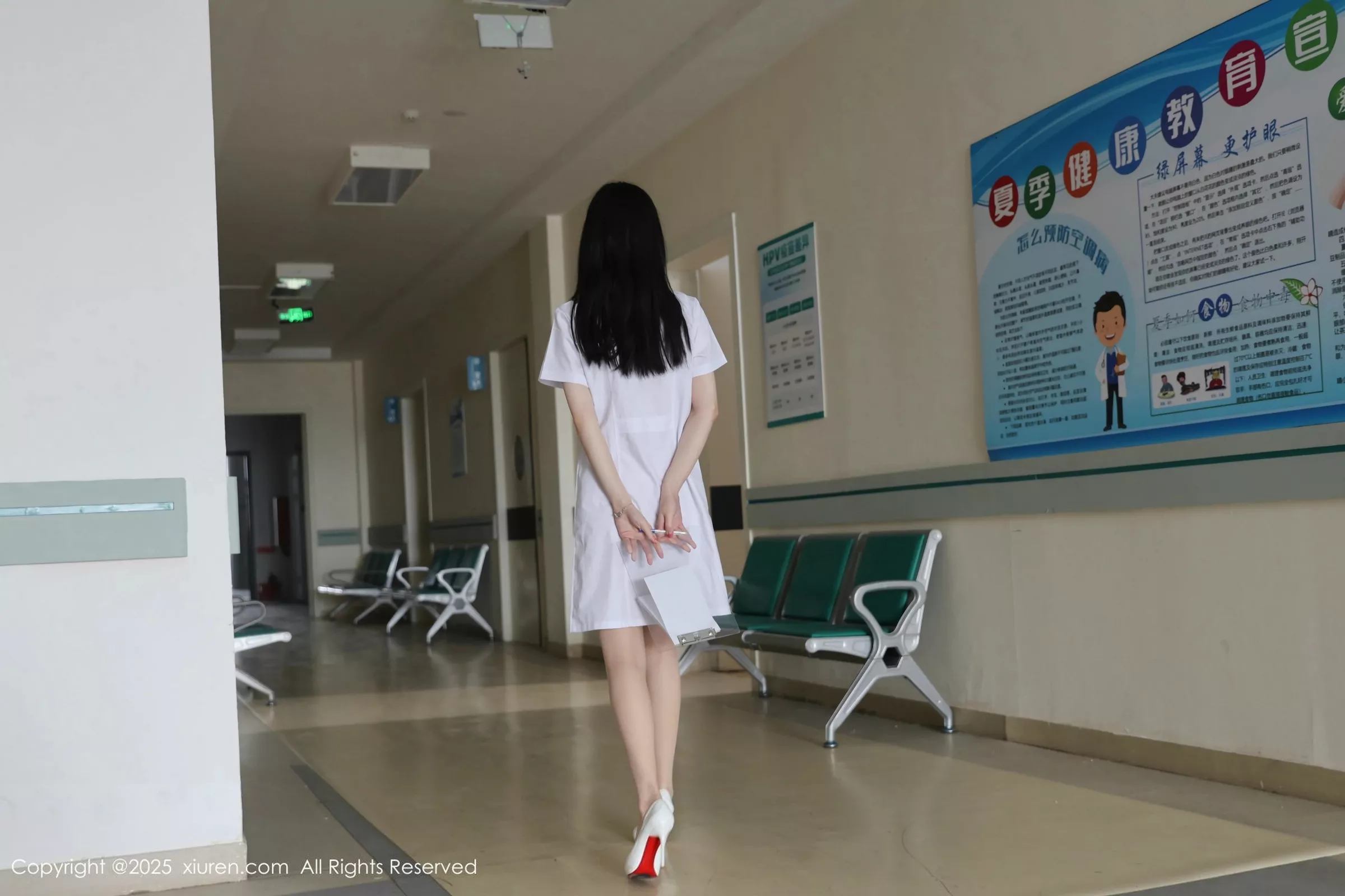 Pudding Wow: Sexy Nurse Uniform, Light Lingerie & Sheer Stockings Photoshoot - Stunning Figure Pictorial 80P