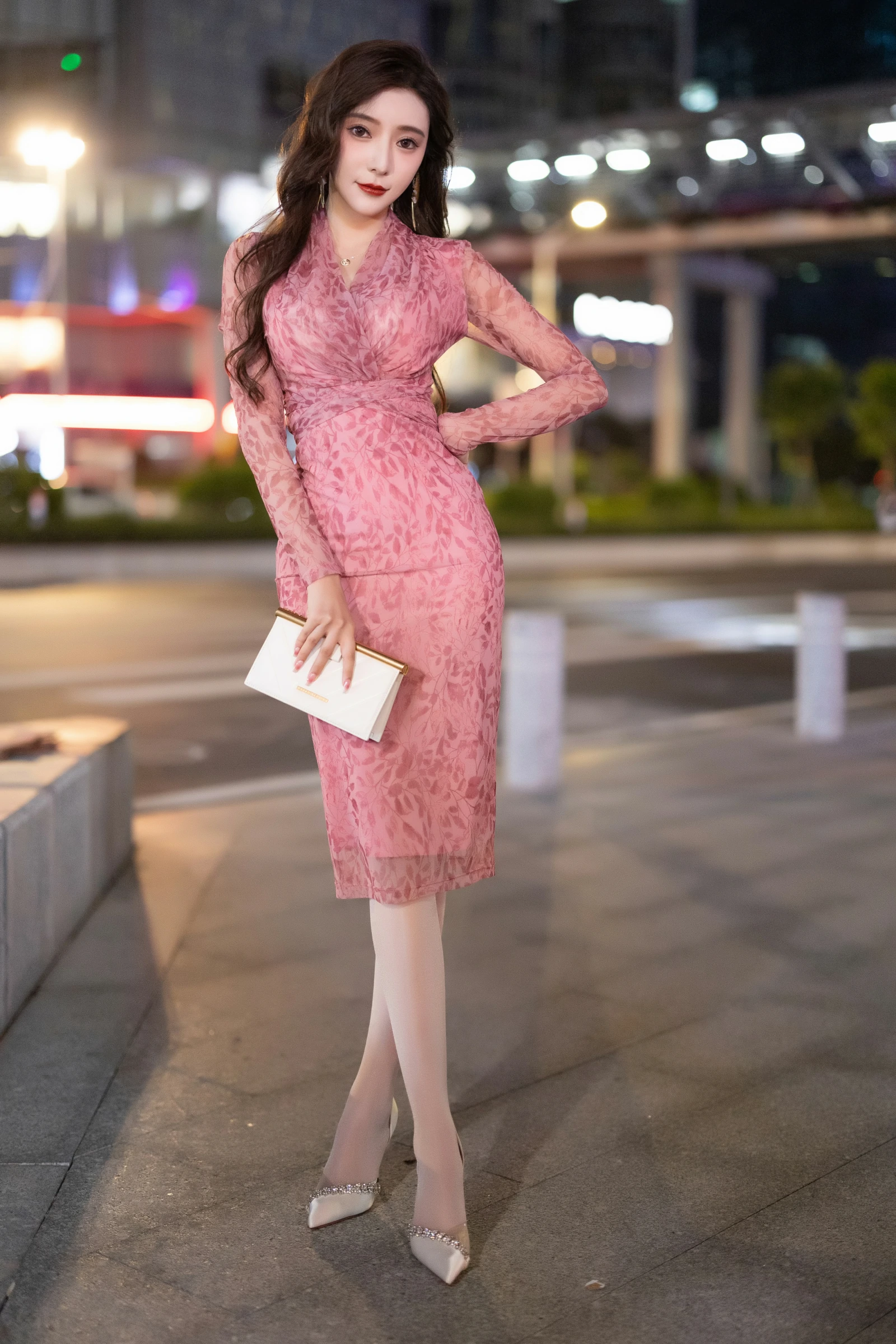 [Paid Model Content] Wang Xinyao Yanni Alluring Private Shoot Benefits Floral Dress 95P 3