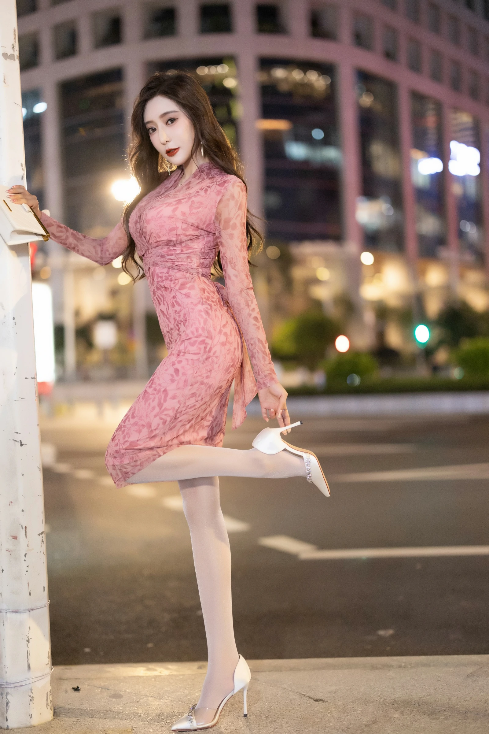 [Paid Model Content] Wang Xinyao Yanni Alluring Private Shoot Benefits Floral Dress 95P 5