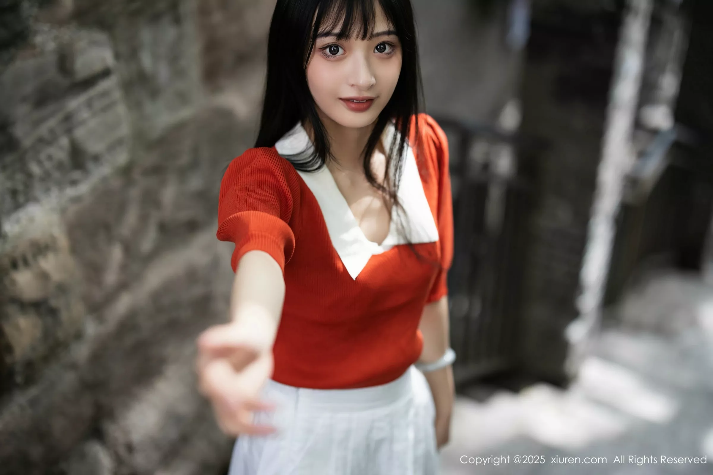 Nogami Yoshiko sexy orange T revealing white lingerie with ultra-thin sheer fabric, showcasing a perfect figure and beautiful photoset 80P | 9 photos visible