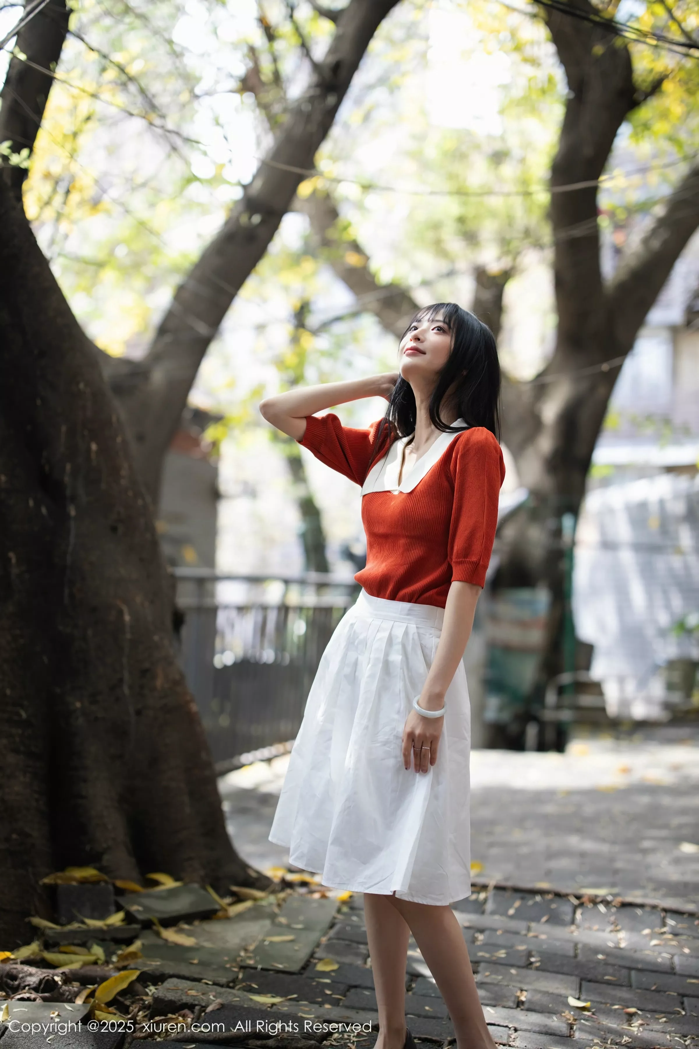 Nogami Yoshiko sexy orange T revealing white lingerie with ultra-thin sheer fabric, showcasing a perfect figure and beautiful photoset 80P | 9 photos visible