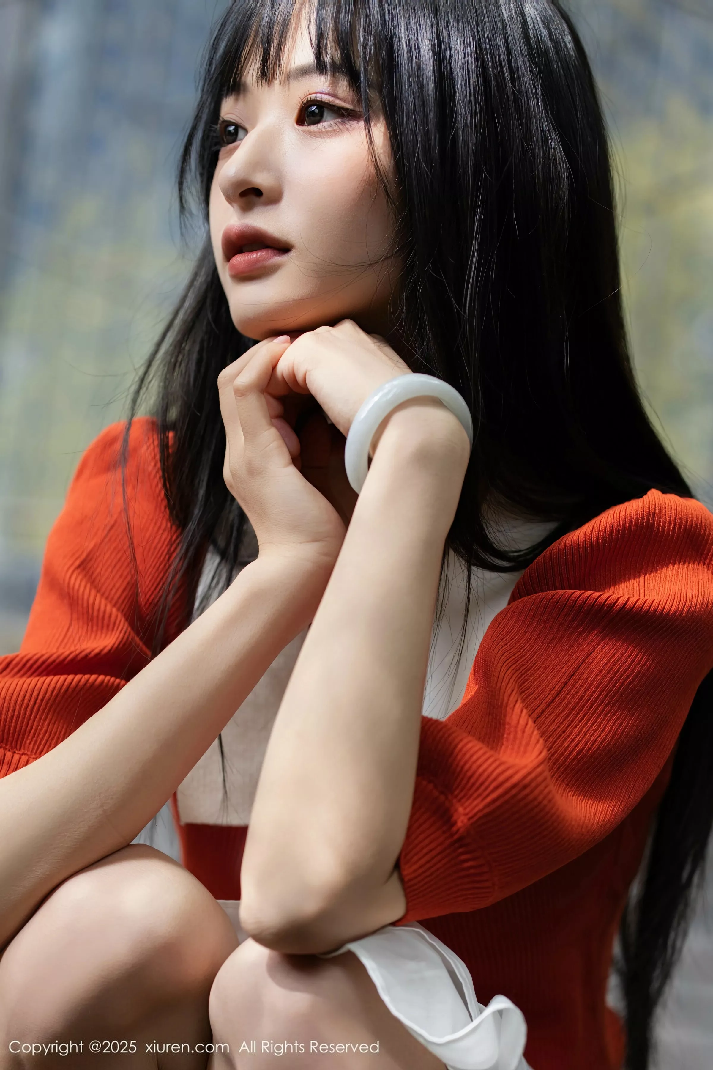 Nogami Yoshiko sexy orange T revealing white lingerie with ultra-thin sheer fabric, showcasing a perfect figure and beautiful photoset 80P | 9 photos visible