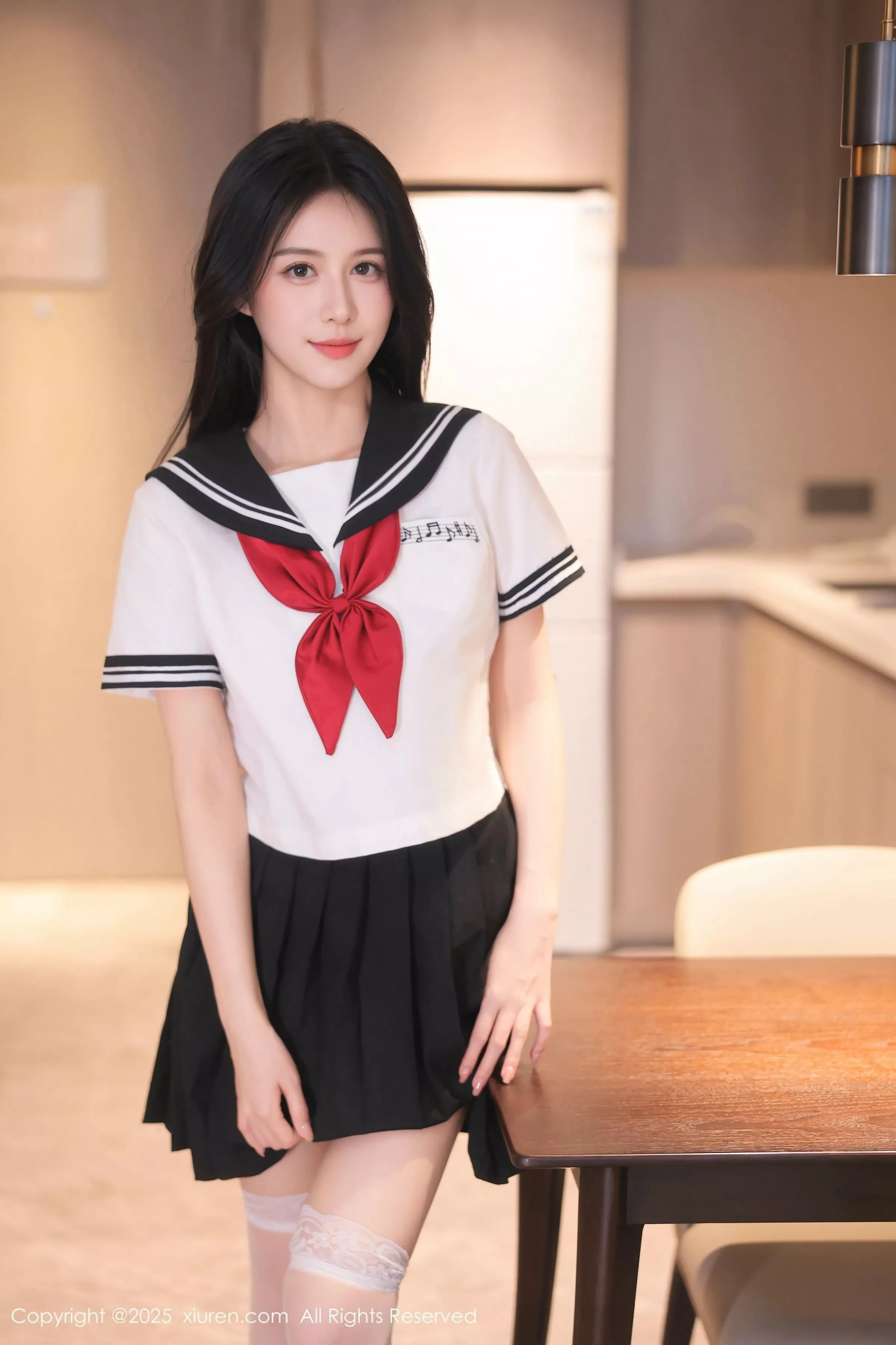shellyShi Li Ya sexy student uniform revealing white underwear showing graceful figure stunning photo set 77P 3