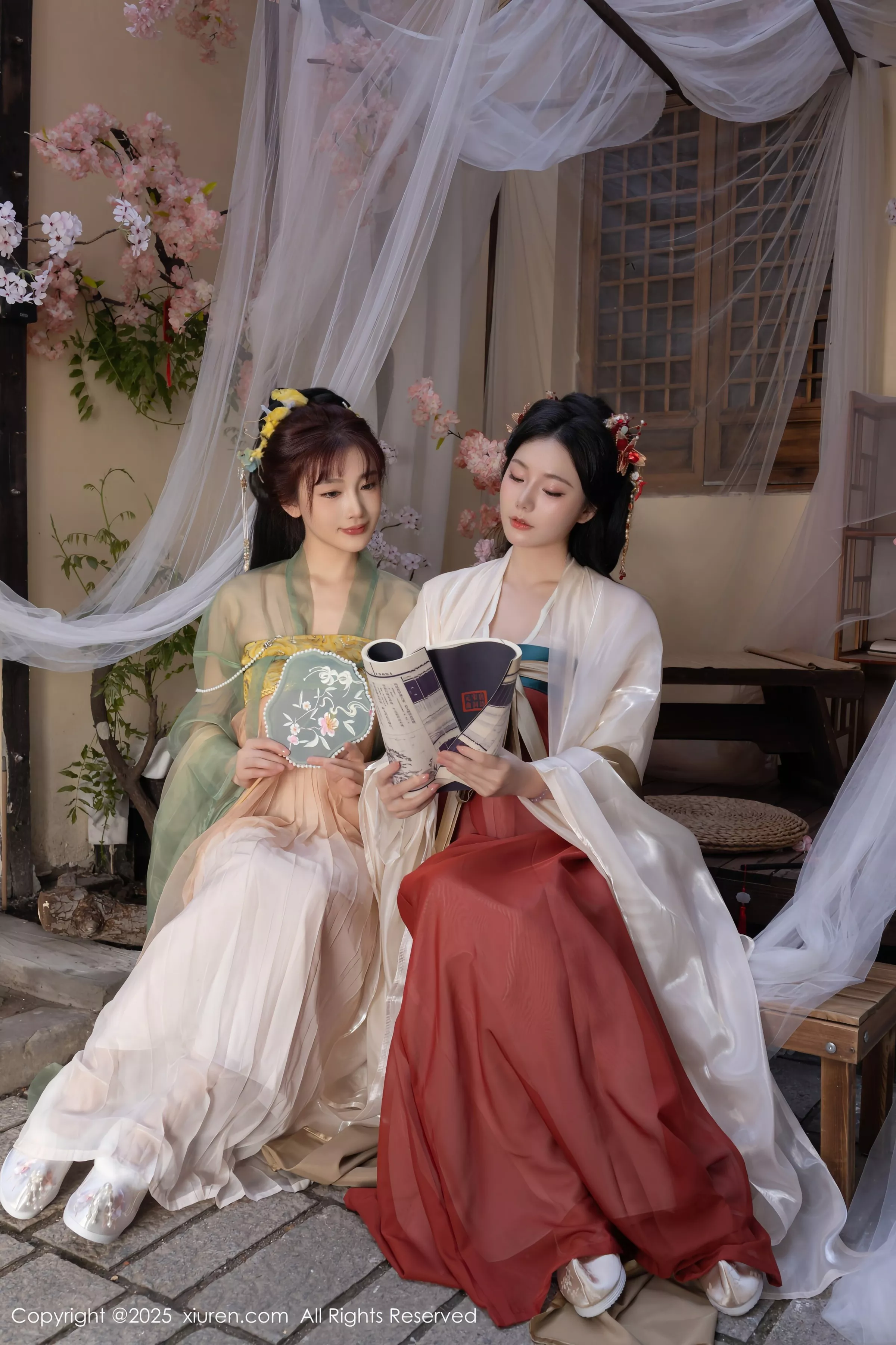 Collection Lu Xuanxuan & Anran anran Passionate Interaction Sheer Gauze Ancient Costume Alluring Gorgeous Photoshoot 80P 6
