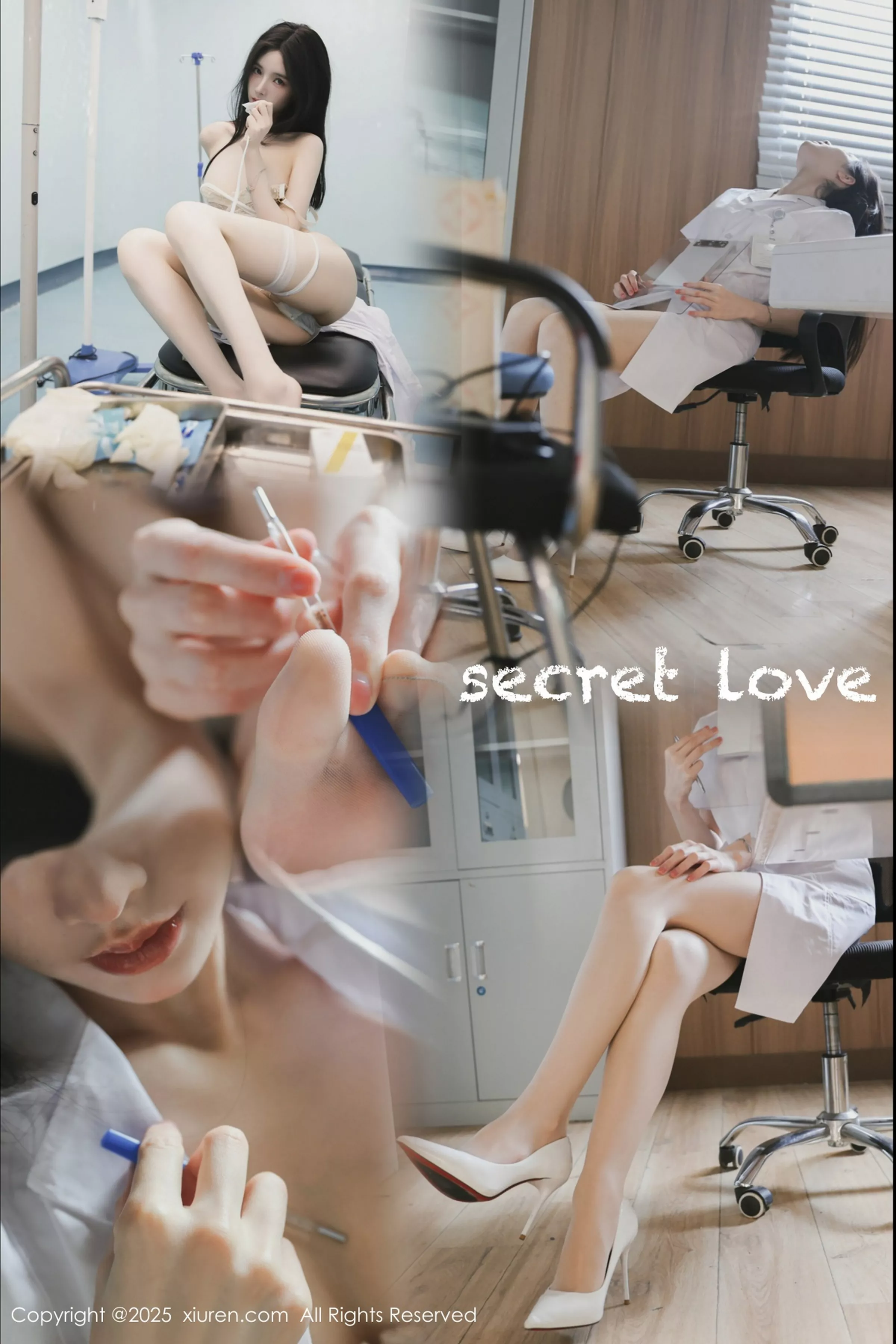 🍮 Wow White Nurse Uniform Pudding Photo Set with Slim Legs and Sexy Photoshoot 80P