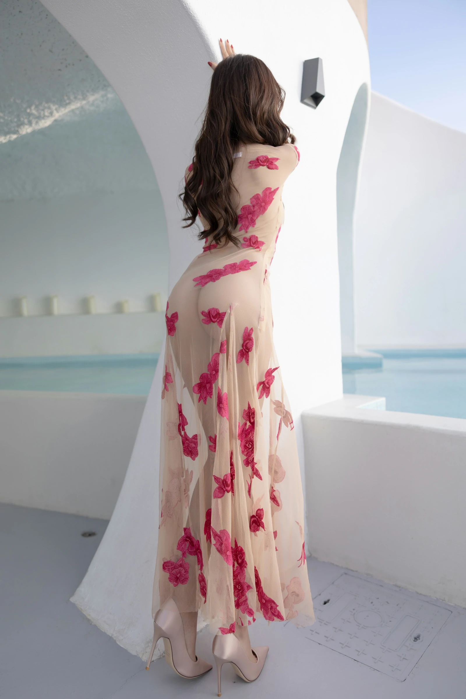 [Paid Content] Wang Xinyao Yanni's Seductive Private Shoot: Da Hong Hua Transparency 73P