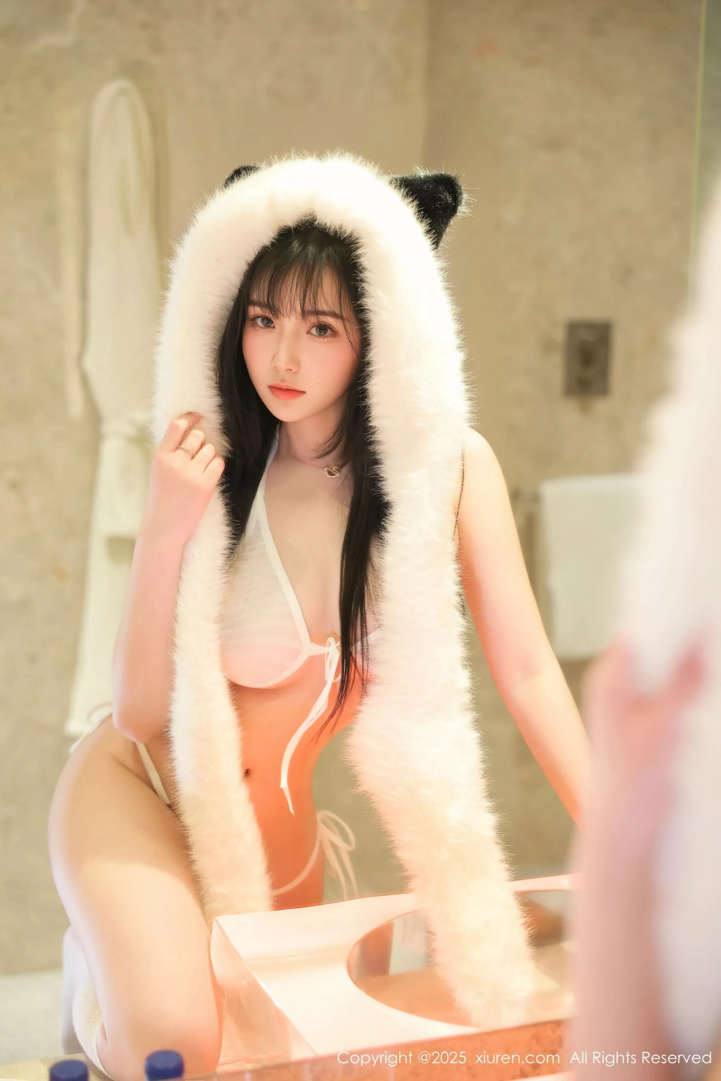 软情性感白色情趣内衣配白色丝袜秀曼妙身姿撩人绝美写真51P 4