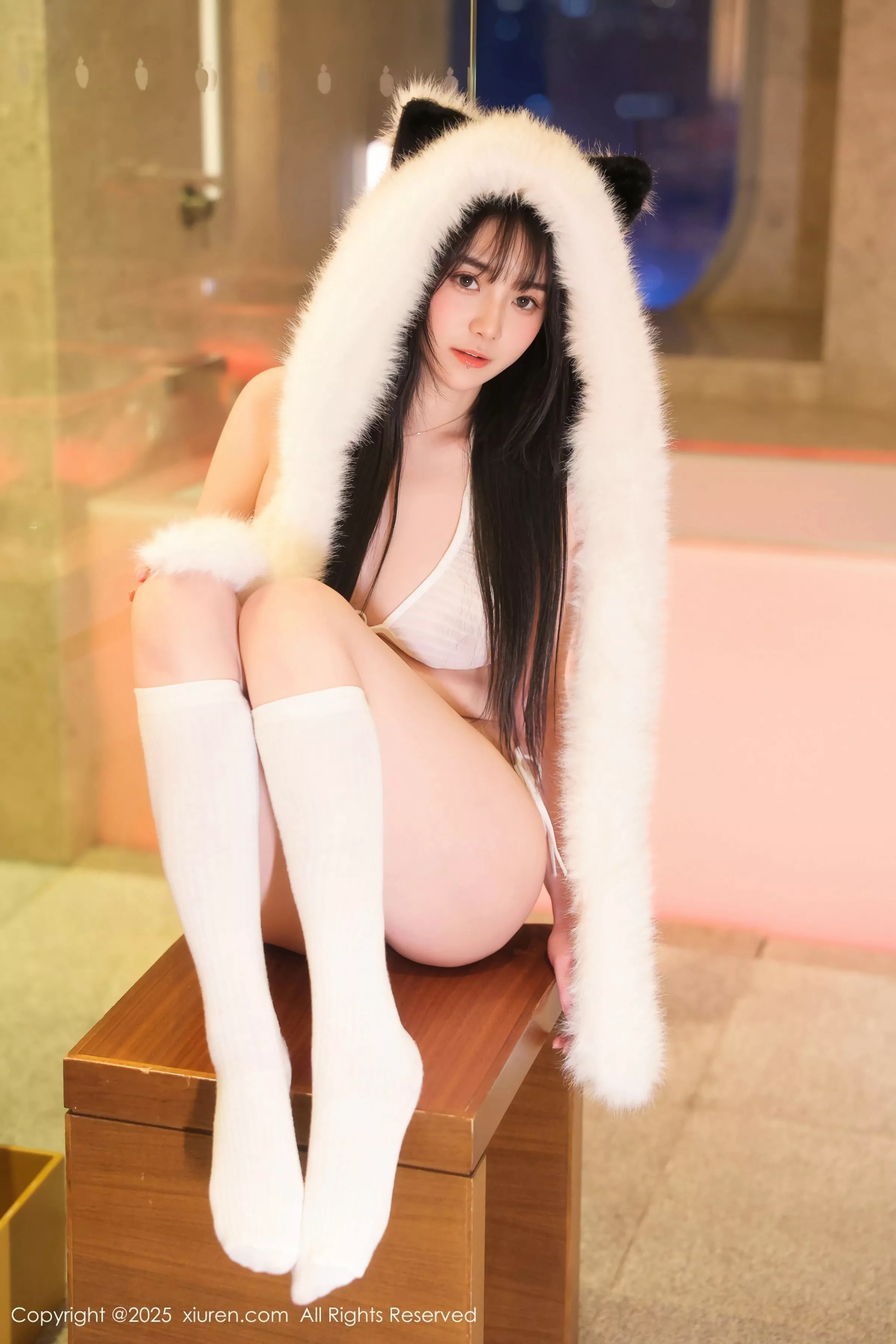 软情性感白色情趣内衣配白色丝袜秀曼妙身姿撩人绝美写真51P 8