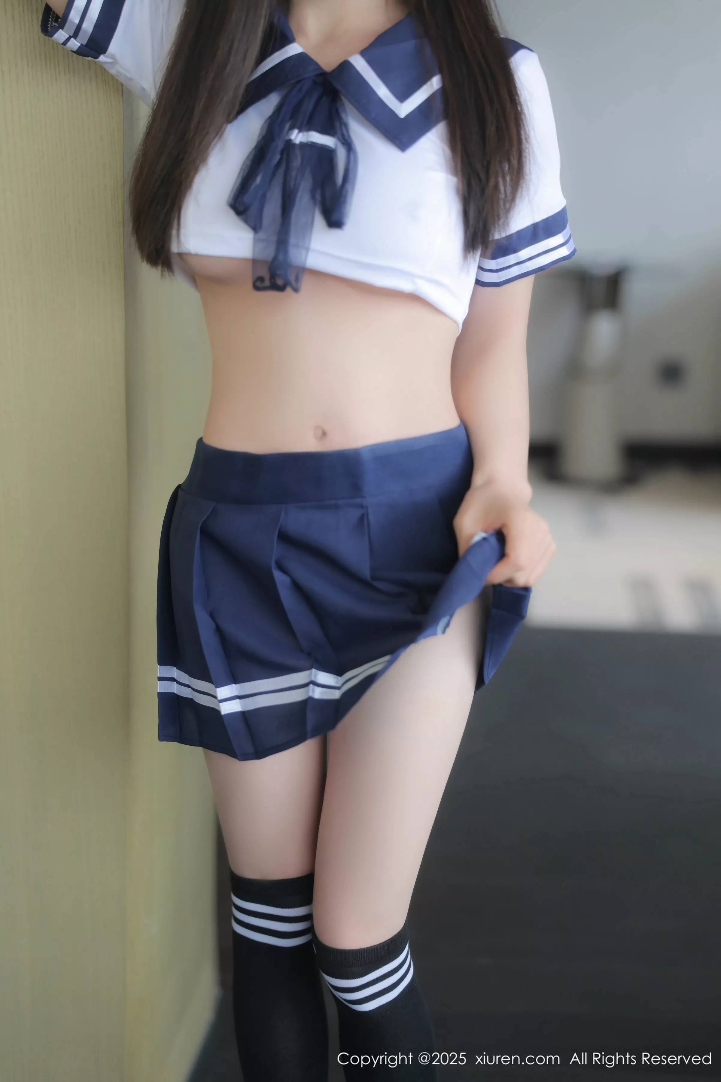 Annie_baby性感JK制服露白色内衣秀凹凸身材撩人绝美写真60P 4